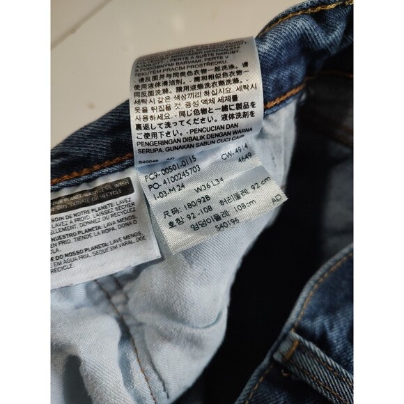 Denim Chaps LEVI 501 WOMEN Custom Cut Biker PUNK Jeans Distressed Custom 36x34 - Picture 6 of 14